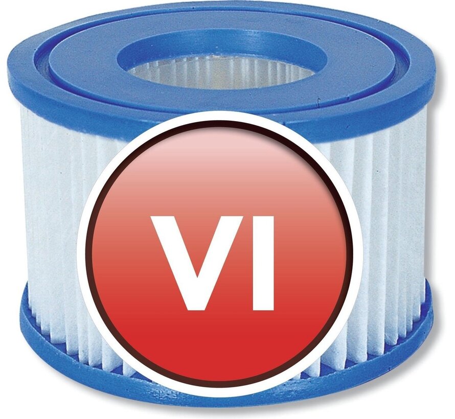 6 stuks Lay-Z-Spa Filterpatroon Type VI (3x2 stuks)