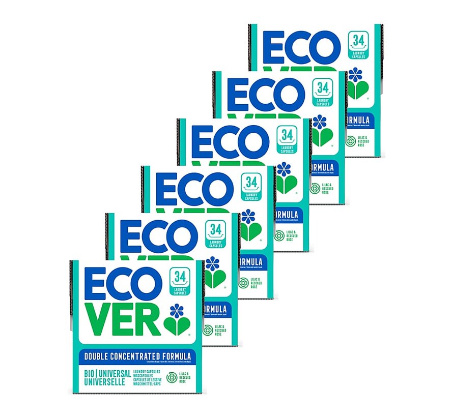 Universal - Wasmiddel Pods - Lilac & Rescued Rose - 8x 34 Wascapsules