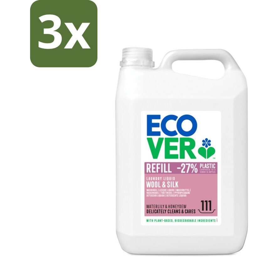 Wasmiddel 5L -  Wol & Fijnwas - 3x 111 wasbeurten