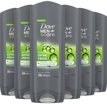 Dove Men+Care Extra Fresh - Douchegel - 6x 250ml