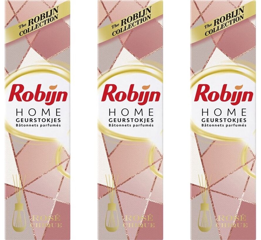 Geurstokjes Rosé Chique - 3x 45ml