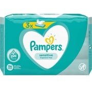 Pampers Sensitive Billendoekjes / Babydoekjes - 156 doekjes (3x52 stuks)