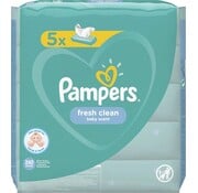 Pampers Fresh Clean Billendoekjes / Babydoekjes - 260 doekjes (5x52 stuks)