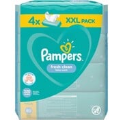 Pampers Fresh Clean Billendoekjes / Babydoekjes XL - 4x 80 stuks c