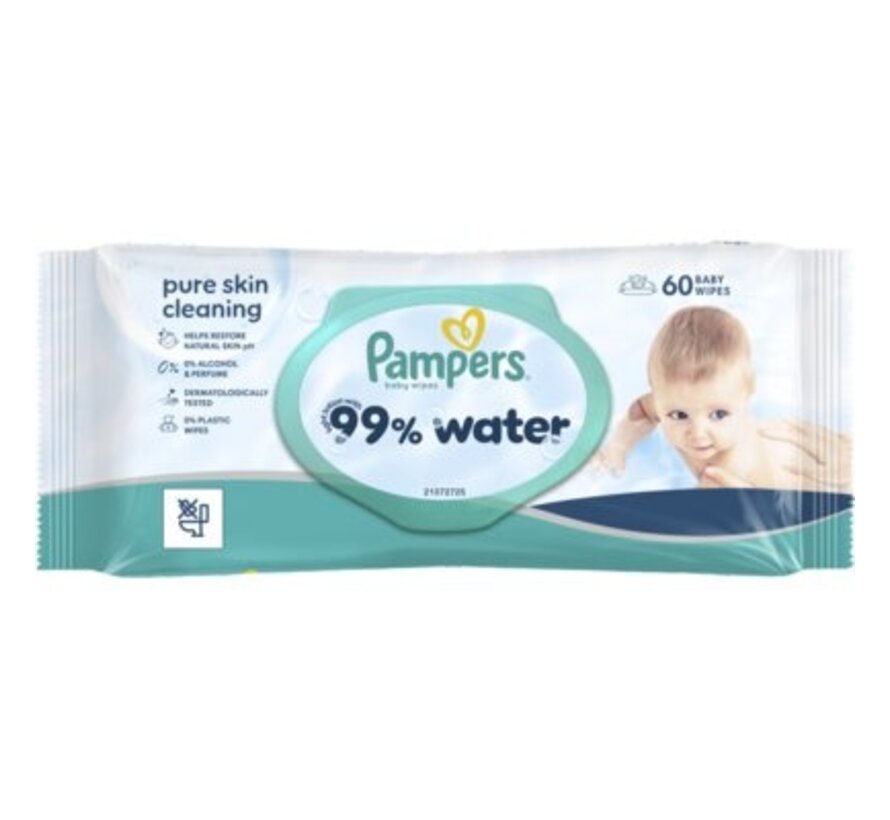 99% Water Billendoekjes / Babydoekjes - 12x 60 stuks