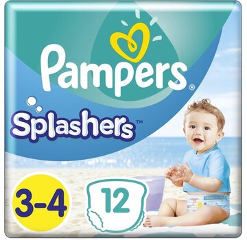 Pampers Splashers - Maat 3-4 (6kg-11kg) - 12 Wegwerpbare Zwemluiers