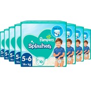 Pampers Splashers - Maat 5-6 (14+kg) - 8x 10 Wegwerpbare Zwemluiers