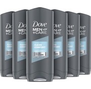 Dove Men+Care Clean Comfort - Douchegel - 6x 250ml - Voordeelverpakking