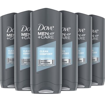 Dove Men+Care Clean Comfort - Douchegel - 6x 250ml - Voordeelverpakking
