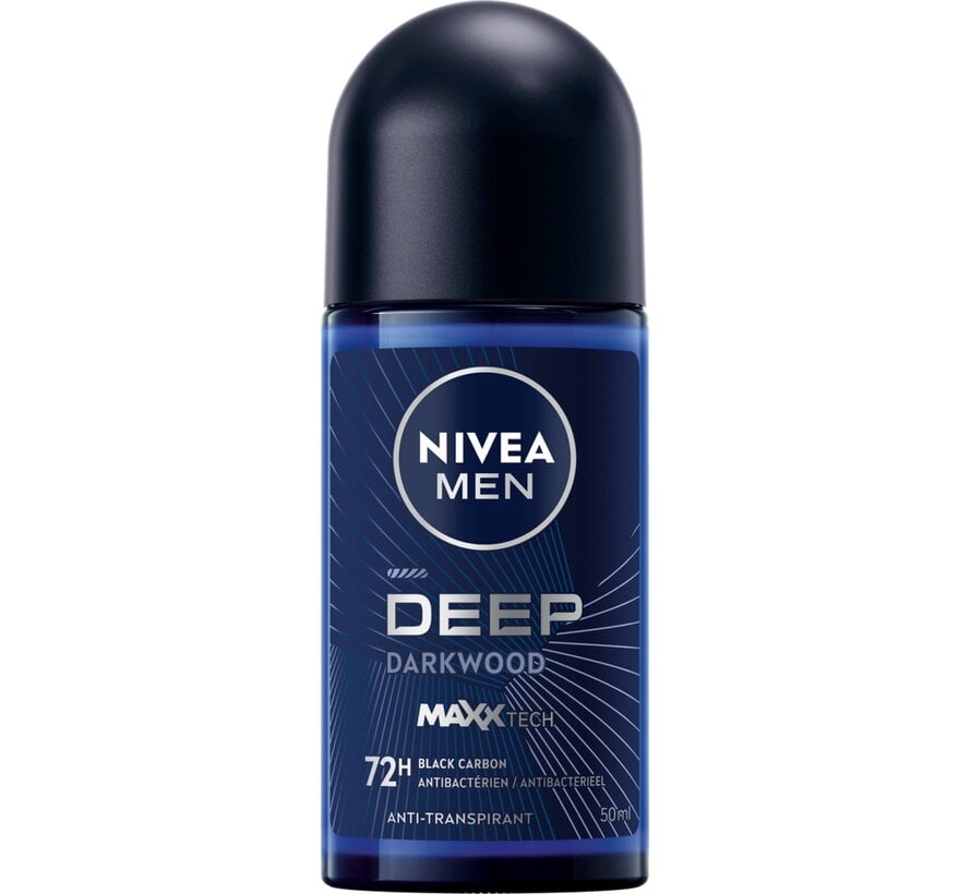 Men Deep Darkwood - Deodorant Roller - 3x 50ml