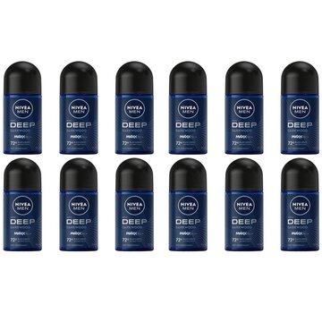 Nivea Men Deep Darkwood - Deodorant Roller - 12x 50ml
