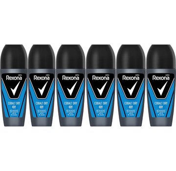 Rexona Motion Sense - Men Cobalt Dry - Deodorant Roller - 6x 50ml - Voordeelverpakking