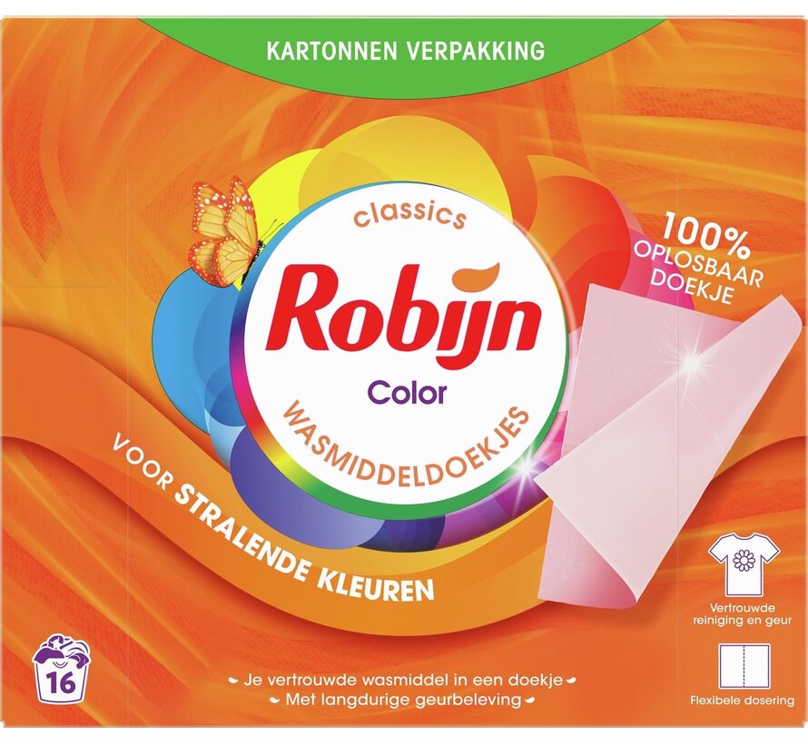 Color - Wasmiddeldoekjes - 5x 16 stuks
