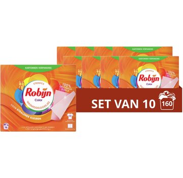 Robijn Color - Wasmiddeldoekjes - 10x 16 stuks