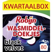 Robijn Black Velvet - Wasmiddeldoekjes - 5x 16 stuks