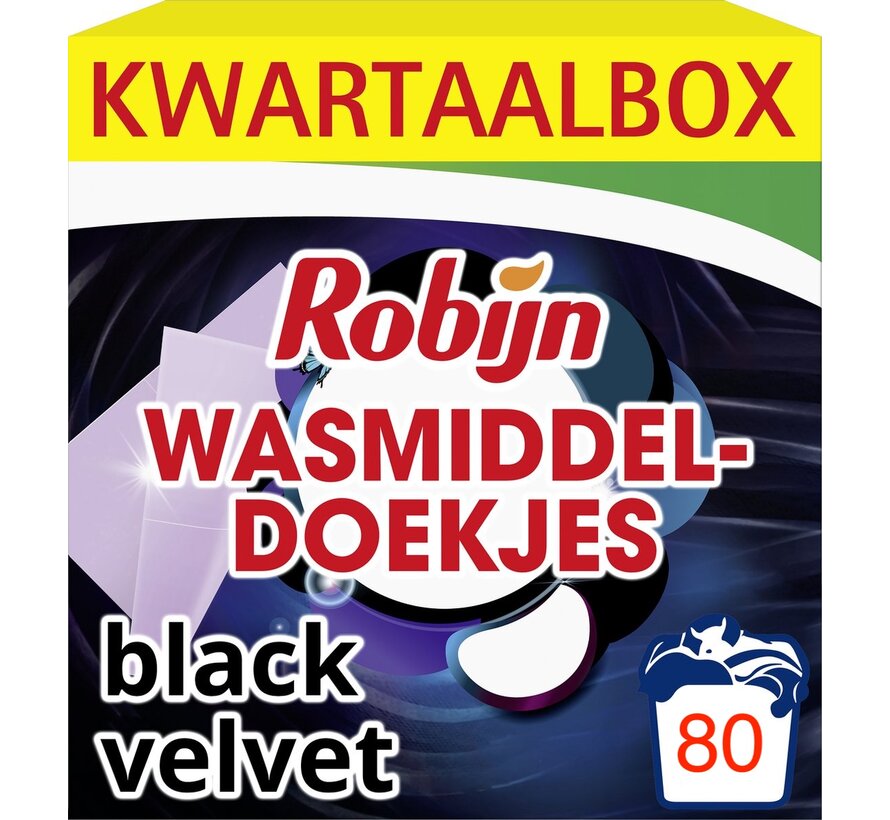 Black Velvet - Wasmiddeldoekjes - 5x 16 stuks