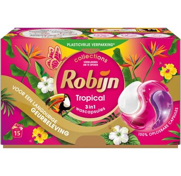 Robijn Color Tropical - Wasmiddel Pods - 15 stuks Wascapsules