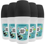 Marcel's Green Soap Mimosa & Zwarte Bes - Deodorant Roller - 5x 50ml