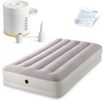 Intex Prestige Mid-Rise Twin Luchtbed - 1-persoons - USB pomp 191x99x30cm