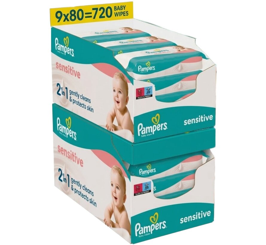 Sensitive Billendoekjes / Babydoekjes XL - 18x 80 stuks