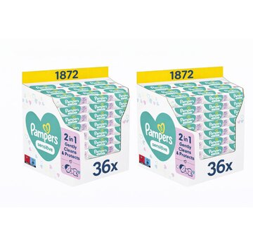 Pampers Sensitive Billendoekjes / Babydoekjes - 72x 52 stuks