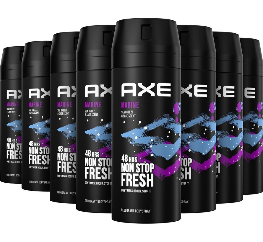 Marine Bodyspray / Deodorant Spray Men - 8x 150ml