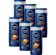 Nivea Men Sport 3in1 Douchegel - Gezicht, lichaam en haar - 6x 250ml