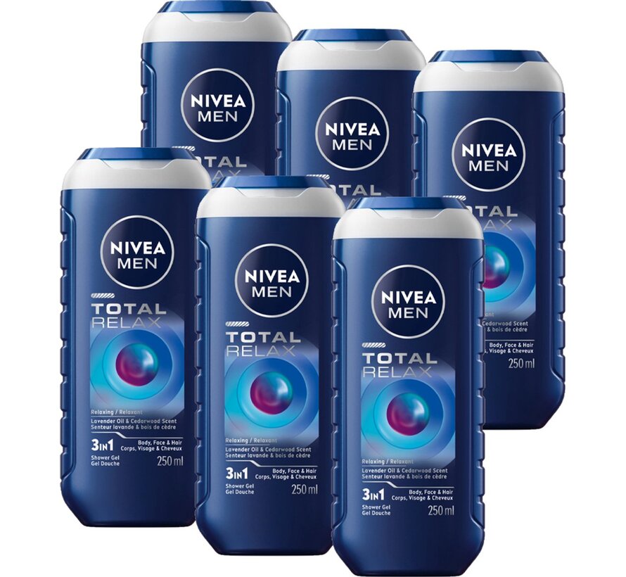 Men 3in1 - Total Relax Douchegel - 6x 250ml