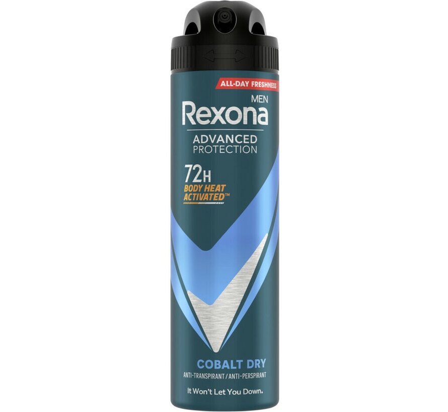 Men Cobalt Dry - Advanced Protection - Deodorant Spray - 2x 150ml
