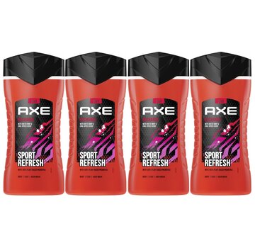 Axe Douchegel Recharge 250ml - 5in1 Sport Refresh - 4 stuks (2x 2-pack)