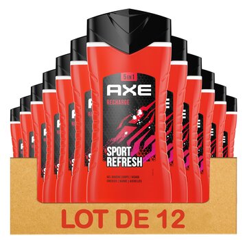 Axe Douchegel Recharge 250ml - 5in1 Sport Refresh - 12 stuks (6x 2-pack)