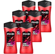 Axe Douchegel Recharge 250ml - 5in1 Sport Refresh - 6 stuks (3x 2-pack)
