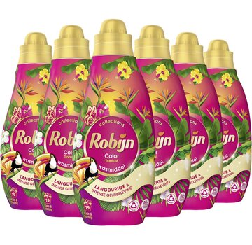 Robijn Color Tropical - Klein & Krachtig - Vloeibaar wasmiddel (665ml) - 6x 19 wasbeurten