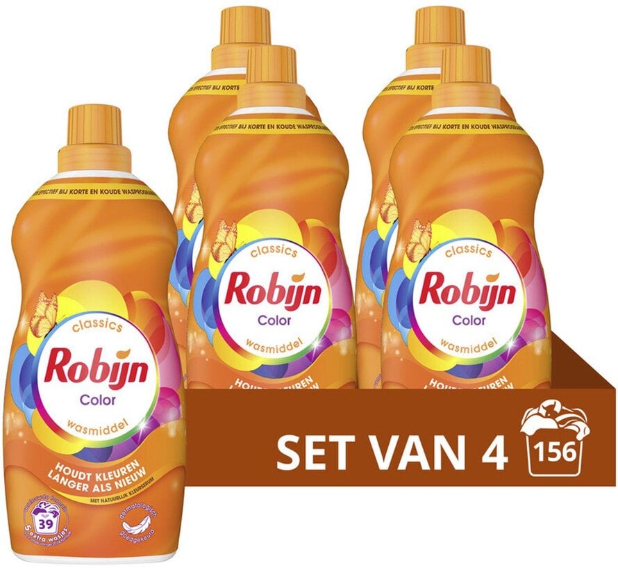 Color - Klein & Krachtig - Vloeibaar wasmiddel - 4x 39 wasbeurten