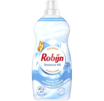 Robijn Stralend Wit - Klein & Krachtig - Vloeibaar wasmiddel - 39 wasbeurten