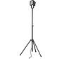 Faro - halogeenstraler op driepoot - zwart - 180cm hoog