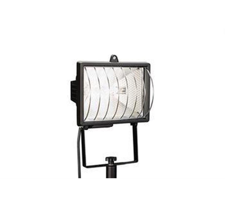 Faro - halogeenstraler op driepoot - zwart - 180cm hoog