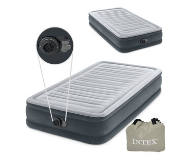 Intex Dura-Beam Deluxe 1-Persoons Comfort-Plush zelfopblazend luchtbed - 191x99x33cm