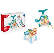 HM 2 in 1 - Baby Walker loopwagen en speeltafel met activiteiten