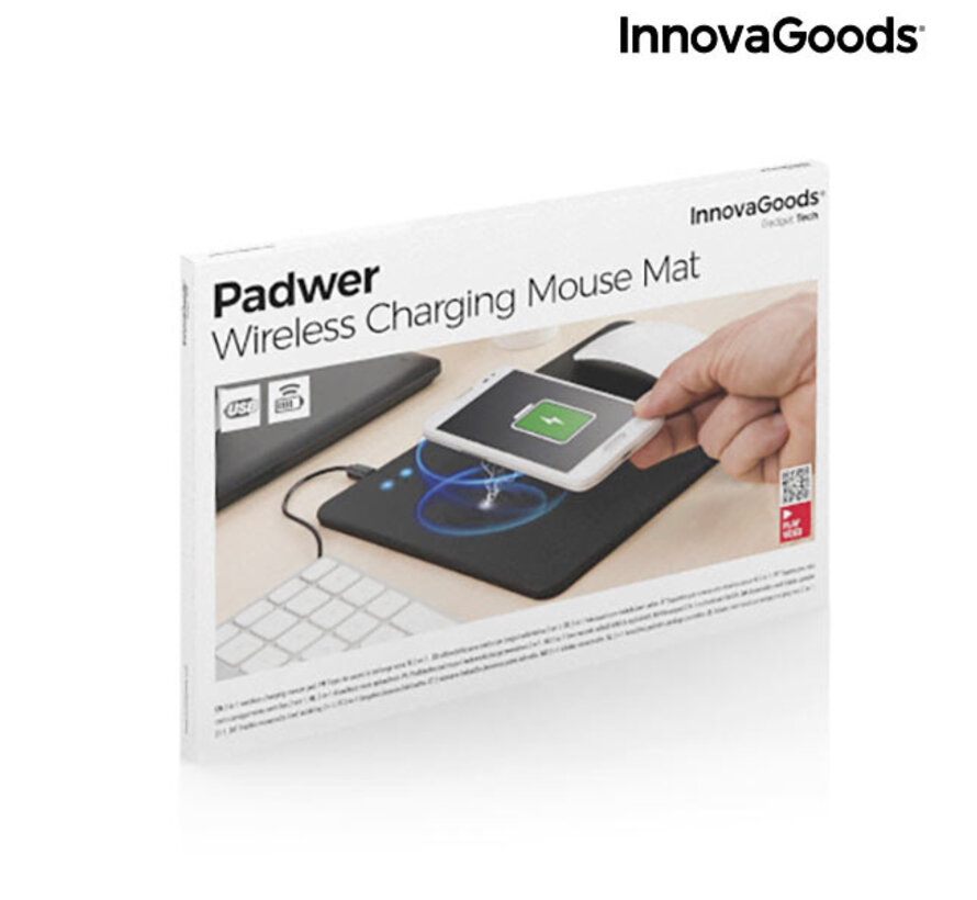 Muismat met Draadloos opladen - 5W Qi oplader