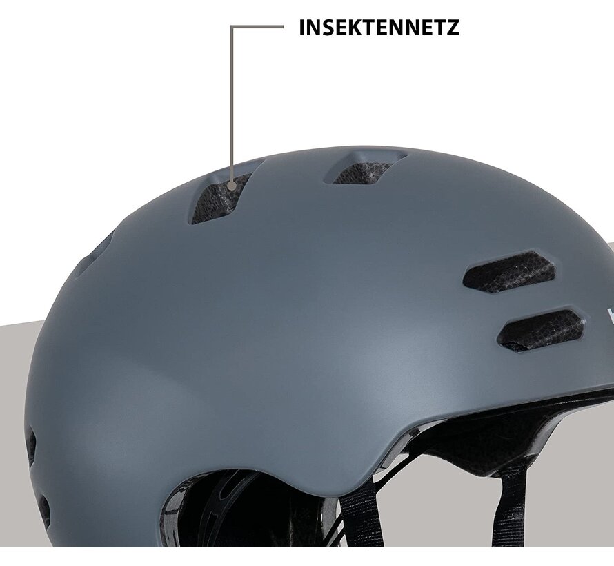 Allround Fietshelm / Skatehelm Universeel - Maat L (58-61cm) Grafiet