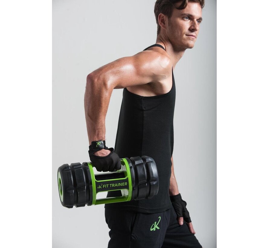 7-in-1 trainer - Dumbbell - Kettlebell - Barbell - Ab Roller- Foam Roller