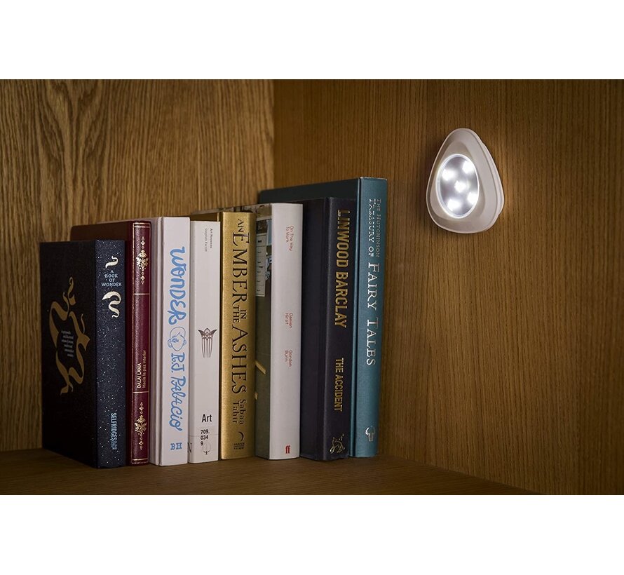 Draadloze Witte LED lampen set incl. afstandsbediening (4-delig)