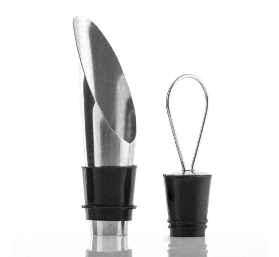 Set van Luxe Wijnaccessoires (4 stuks) - Magnetische Geschenkdoos