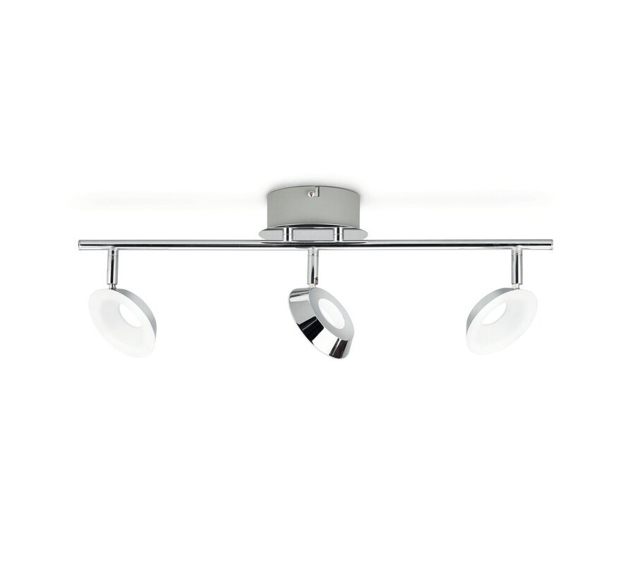 MyLiving LED Mackinaw plafondlamp - chroom 5W (3-spots)