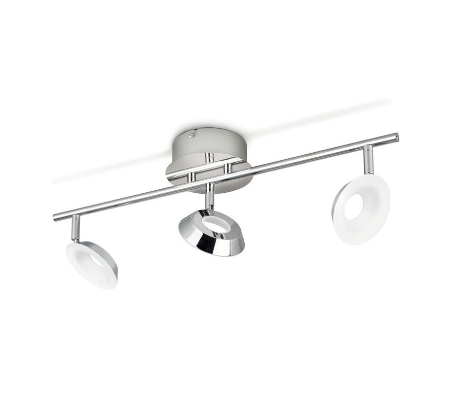 MyLiving LED Mackinaw plafondlamp - chroom 5W (3-spots)