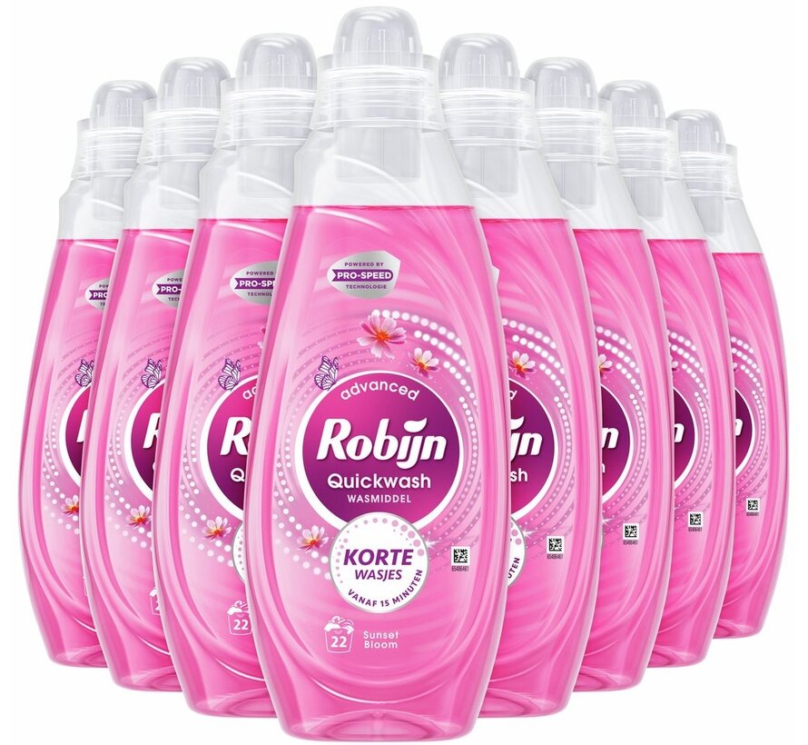 Quickwash - Sunset Bloom - Vloeibaar wasmiddel 837ml - 8x 22 wasbeurten