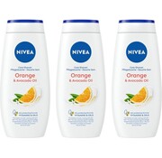 Nivea Orange & Avocado Oil - Douchecreme / Douchegel - 3x 250ml