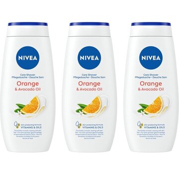 Nivea Orange & Avocado Oil - Douchecreme / Douchegel - 3x 250ml