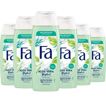 FA Aloe Vera & Yoghurt - Douchegel / Douchecreme - 6x 250ml